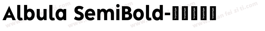 Albula SemiBold字体转换